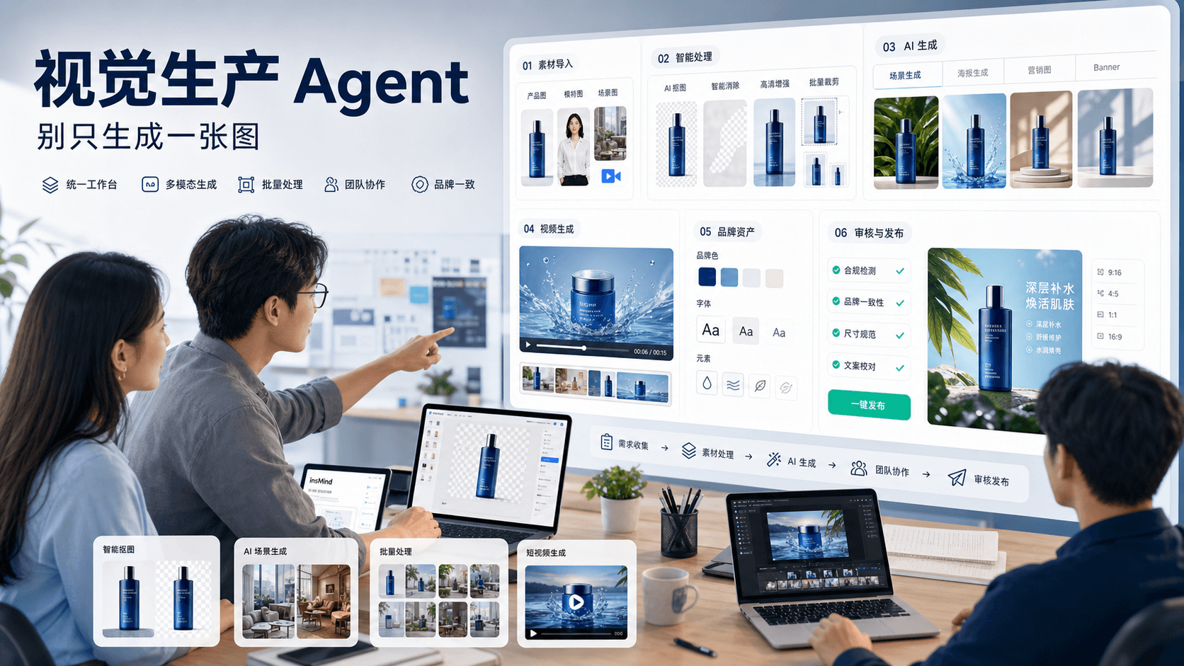 insMind AI Agent:视觉生产的关键,不是一次生成一张图