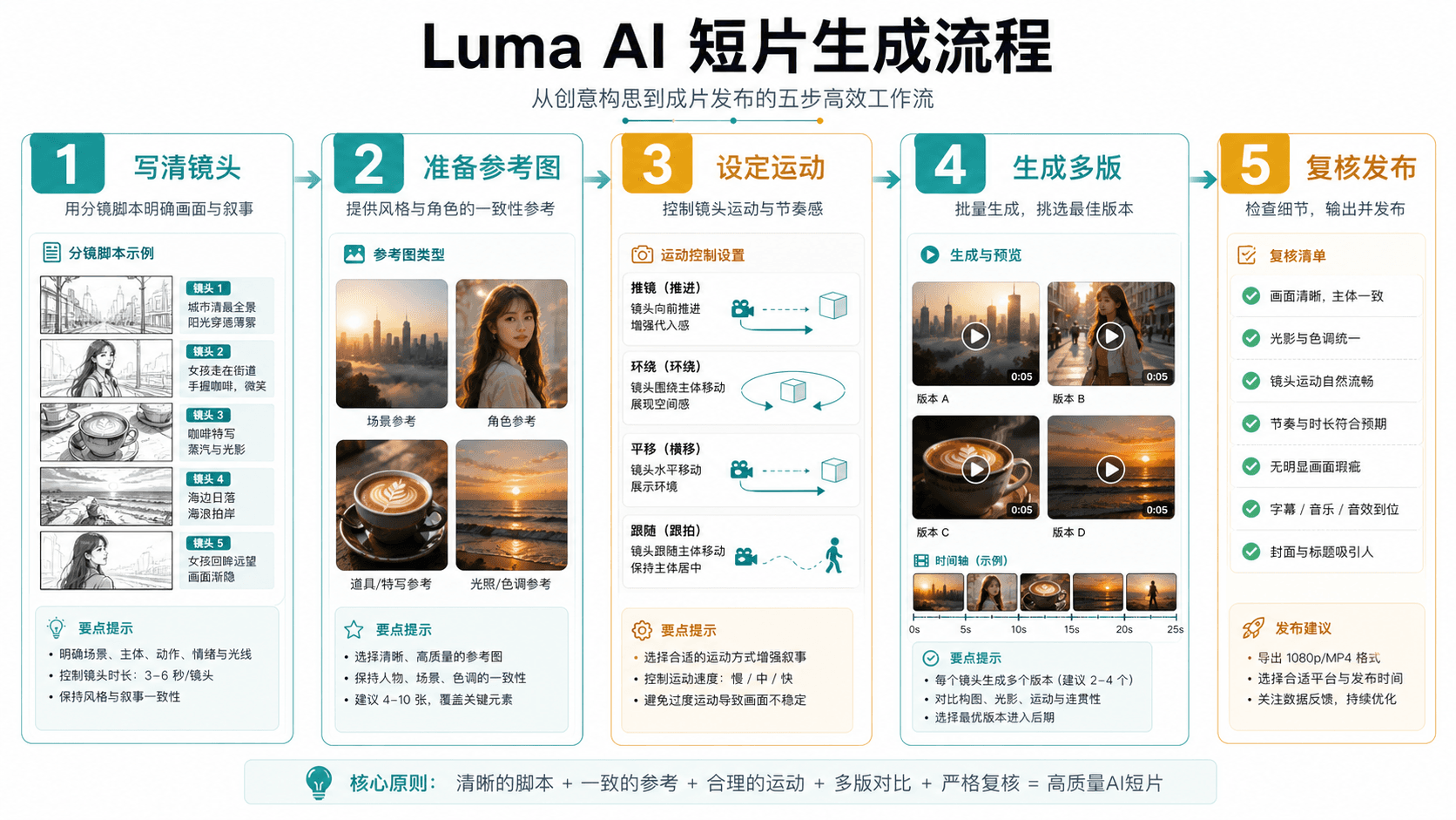 Luma AI 短片生成流程