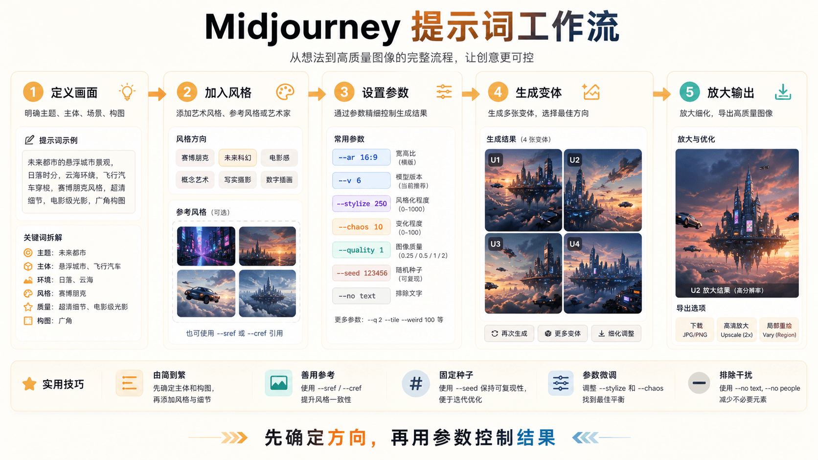 Midjourney 提示词工作流