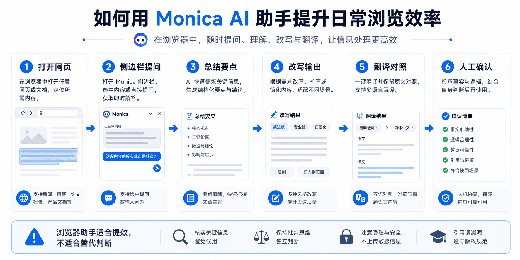 如何用 Monica AI 助手提升日常浏览效率