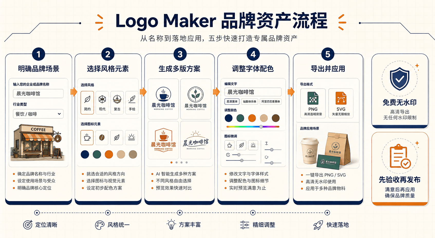 Logo Maker 品牌资产流程