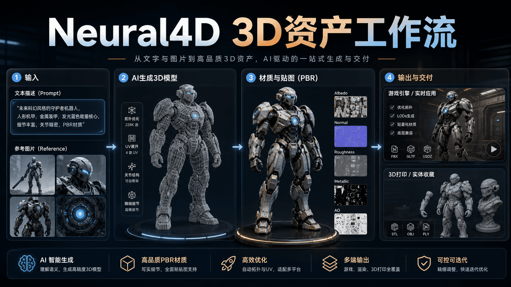 Neural4D:AI 3D 资产生成的关键,不是一次出模型