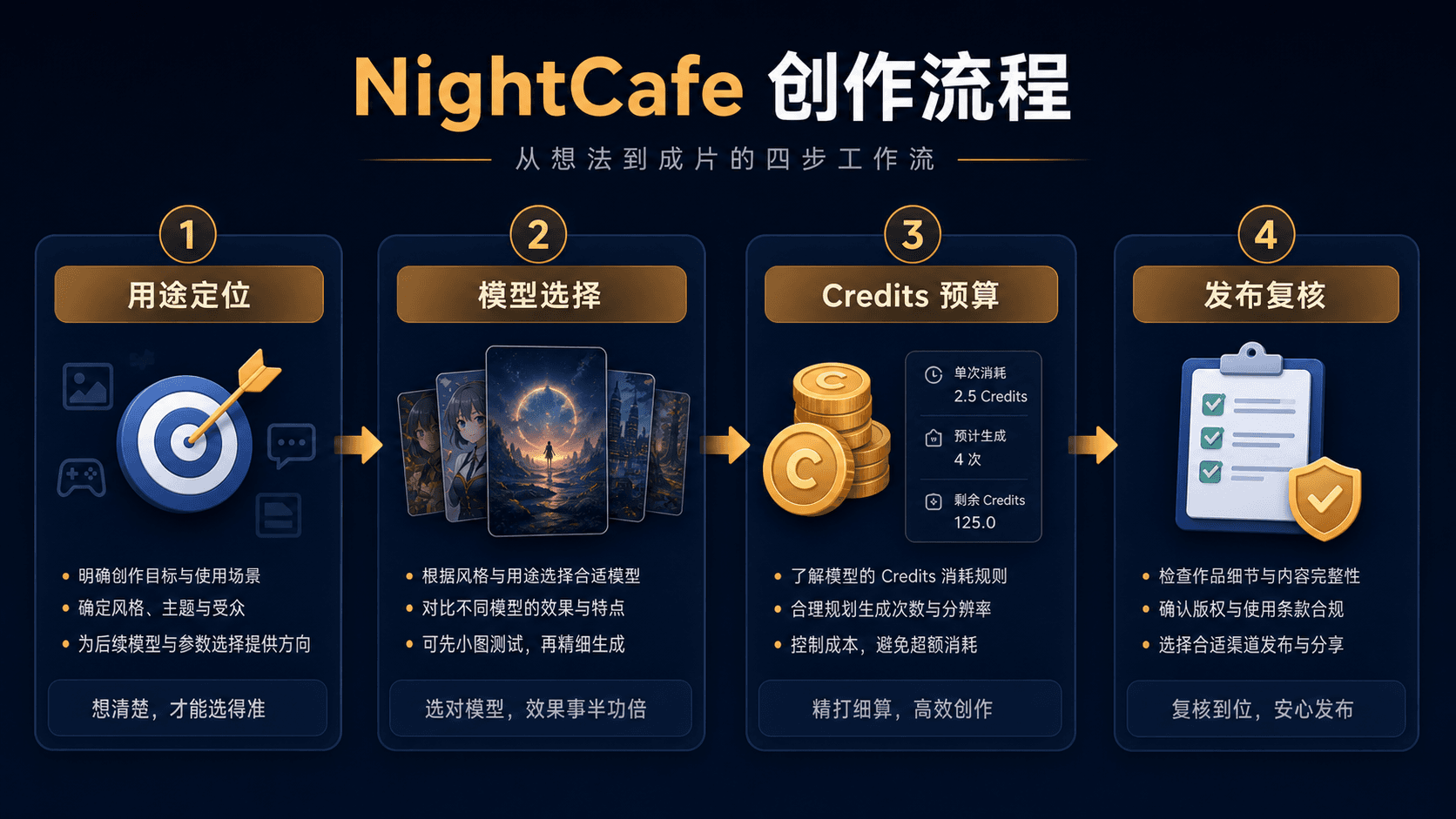 NightCafe 创作流程