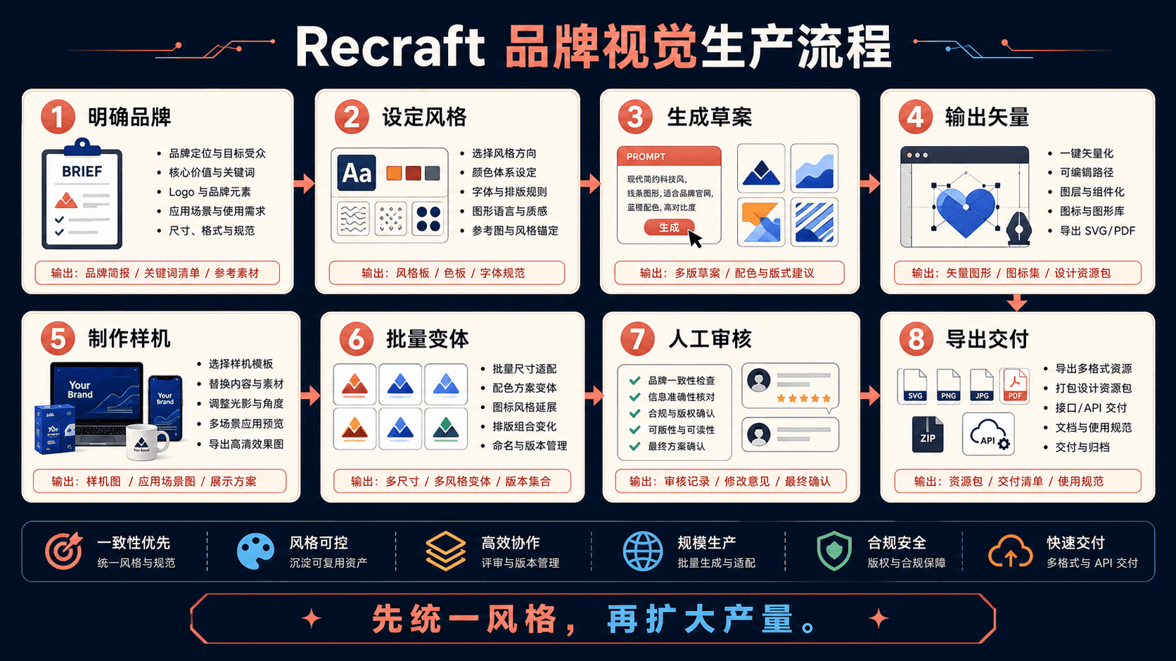Recraft 品牌视觉生产流程