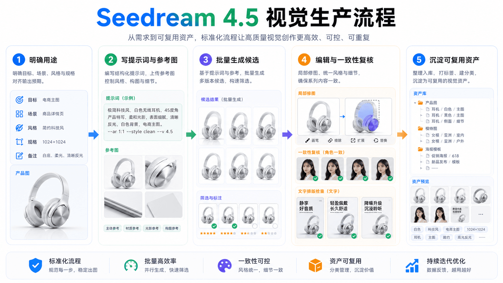 Seedream 4.5 视觉生产流程