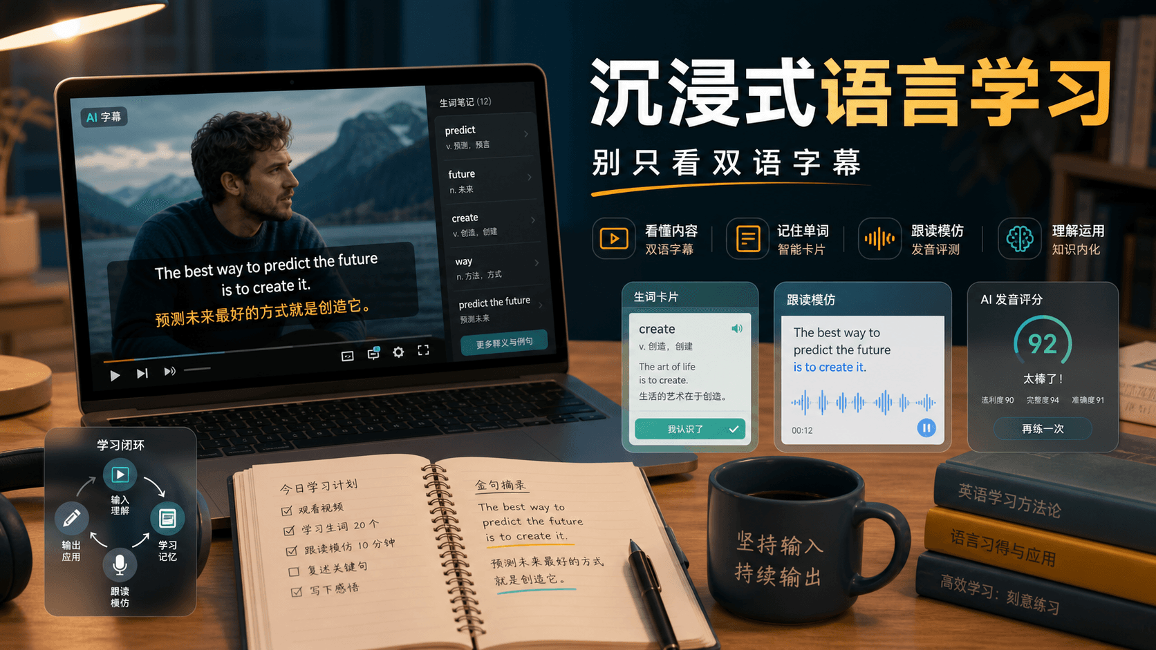 Trancy:沉浸式语言学习的关键,不是一直开着双语字幕