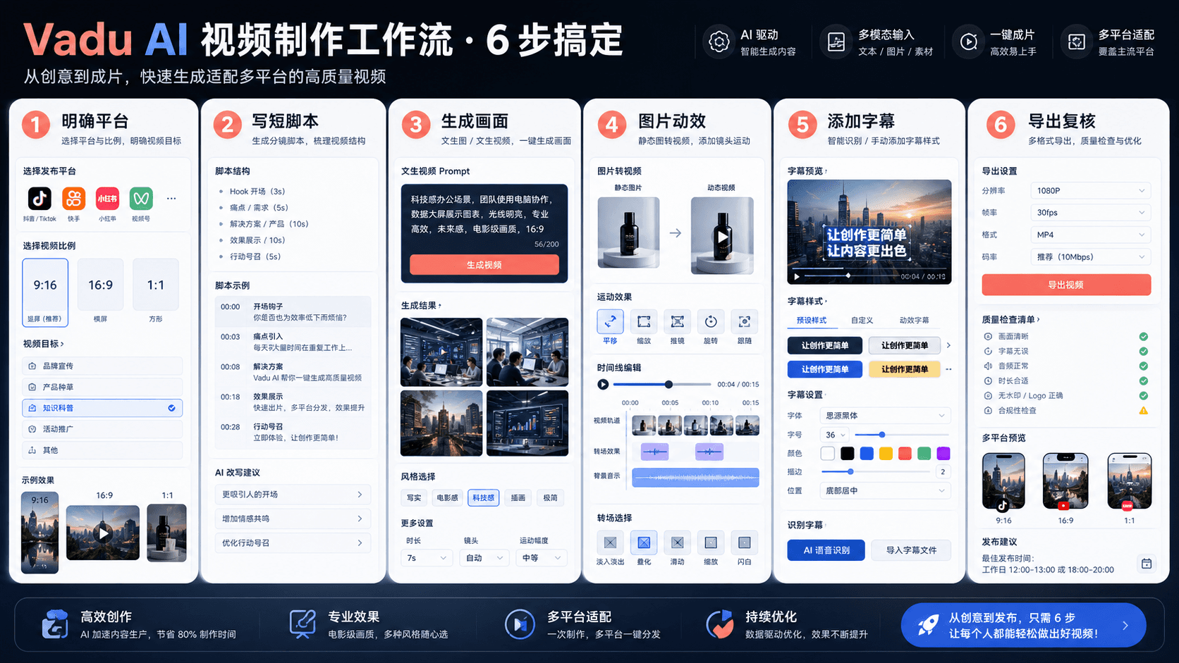 Vadu AI 视频生成流程