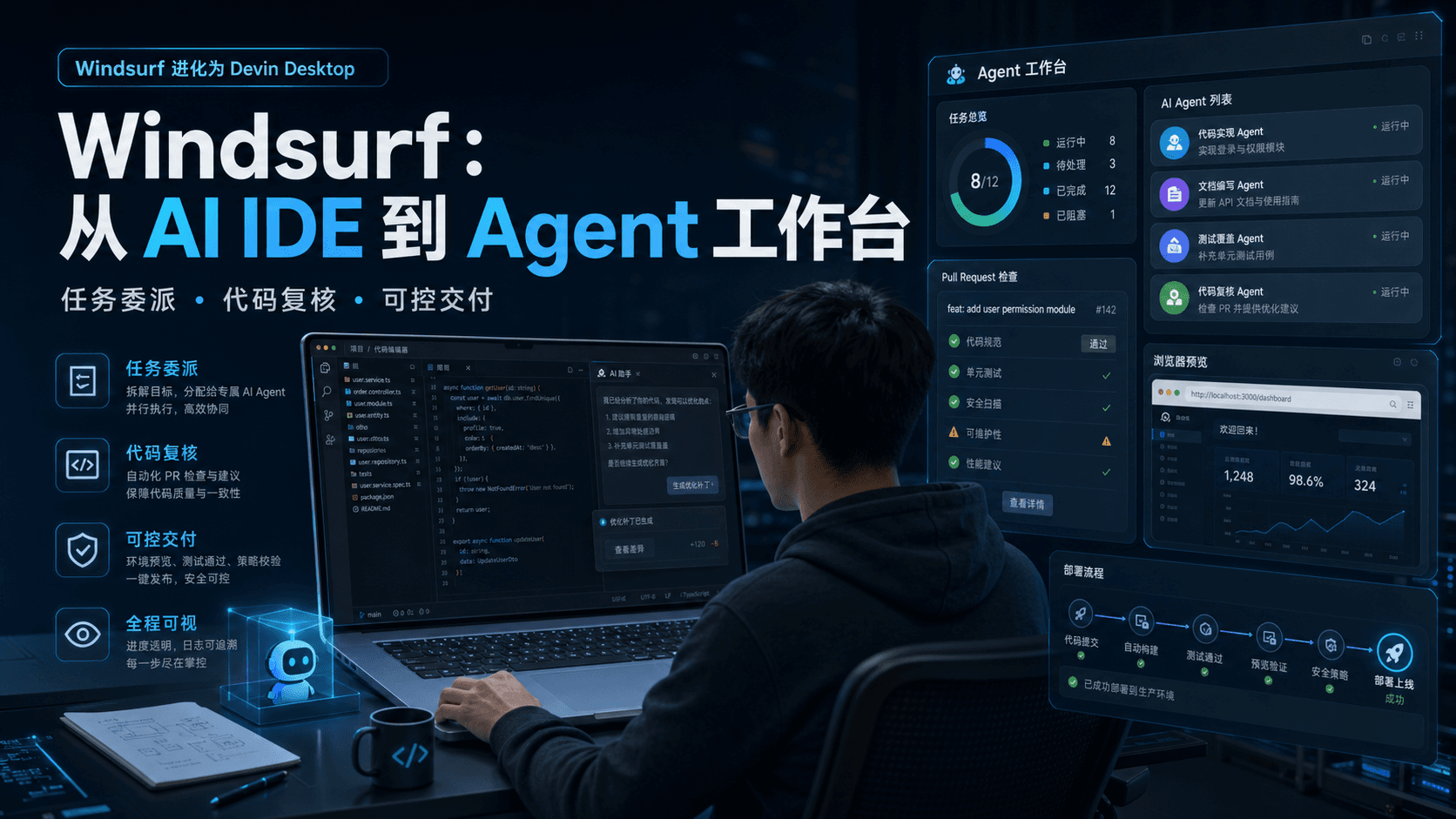 Windsurf:从 AI IDE 到 Agent 工作台,真正要学的是任务委派和代码复核