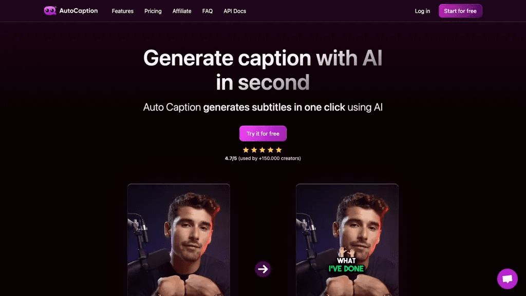 AutoCaption 工具截图