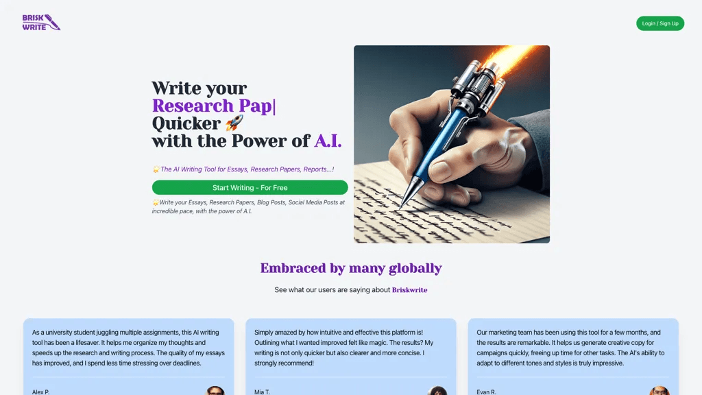 Briskwrite 工具截图