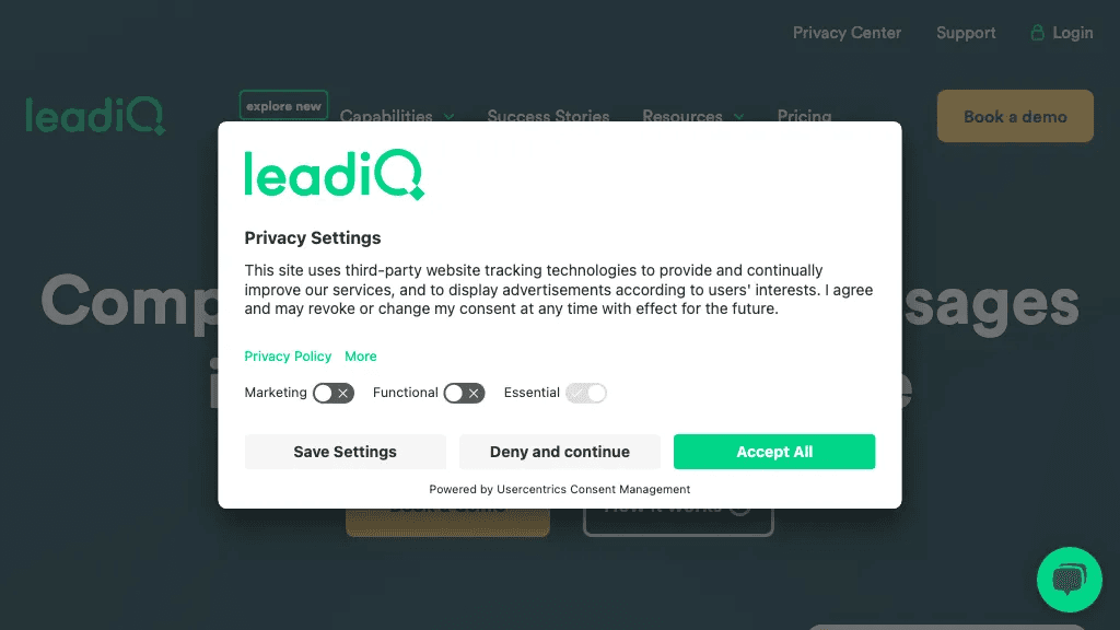 LeadIQ 工具截图