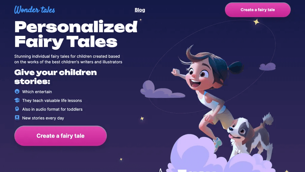 WonderTales 官网截图